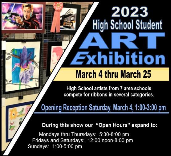 2023 High School Student Art Exhibition flyer